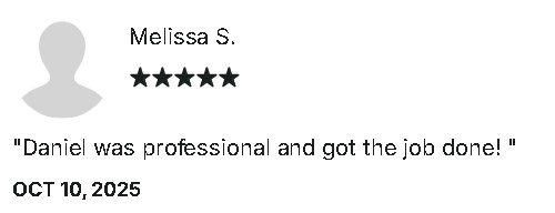 Client review screenshot from Melissa S.